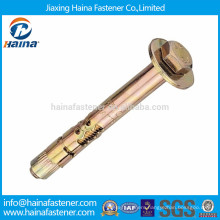 China supplier sleeve anchor with hex head bolt and washer